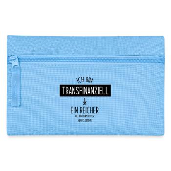 Transfinanziell - Federtasche - Hellblau - Vorne