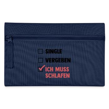 Single Vergeben Schlafen - Federtasche - Hellblau - Vorne