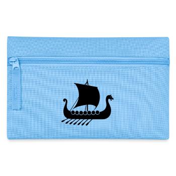 wikinger schiff - Federtasche - Hellblau - Vorne