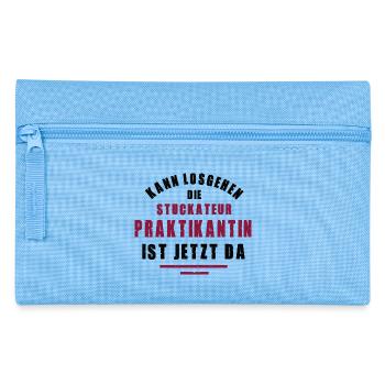 Trainee Plasterer Internship Plastering - Pencil Case - light blue - Front