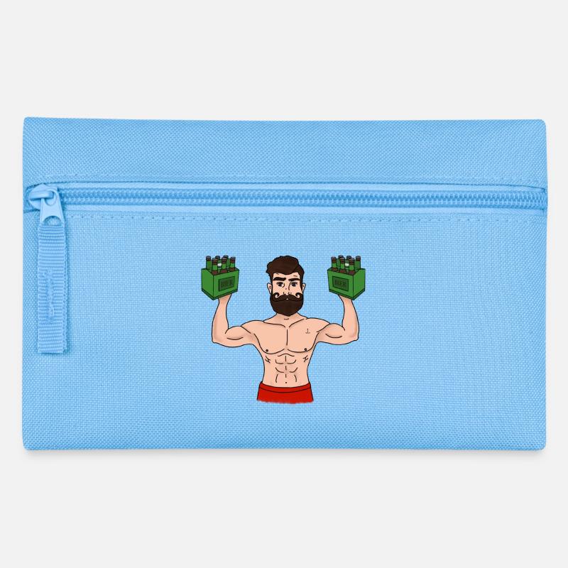 Sixpack Träger - Federtasche - Hellblau