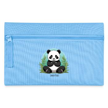 Inner Peace – Meditierender Panda - Federtasche - Hellblau - Vorne