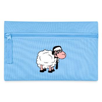 mouton lunettes de soleil cravate musique DJ casque Fun - Trousse - bleu clair - Devant