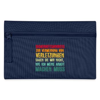 Sicherheitshinweis Zur Vermeidung von Verletzungen - Federtasche - Hellblau - Vorne