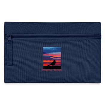Bird in the evening sky peace - Pencil Case - light blue - Front