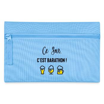 Ce soir c’est barathon ! - Trousse - bleu clair - Devant