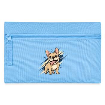 Franz Bulldog Spaß - Federtasche - Hellblau - Vorne