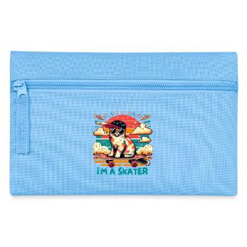 Ich bin ein Skater - Federtasche - Hellblau - Vorne