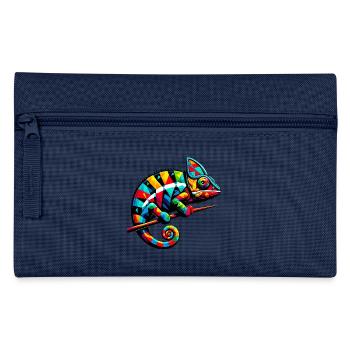 Harlequin Chameleon - Pencil Case - light blue - Front