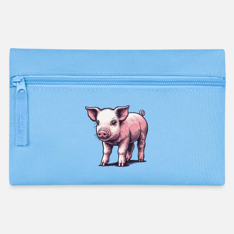 Piglet - Pencil Case - light blue