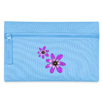 Fleurs Rose - Trousse - bleu clair - Devant