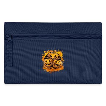 Trio de citrouilles sinistres - Trousse - bleu clair - Devant