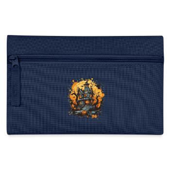 Maison hantée dans la lune d’Halloween - Trousse - bleu clair - Devant