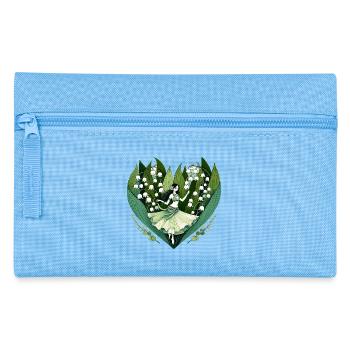 Lily Vale Dancer in Heart Bloom - Pencil Case - light blue - Front
