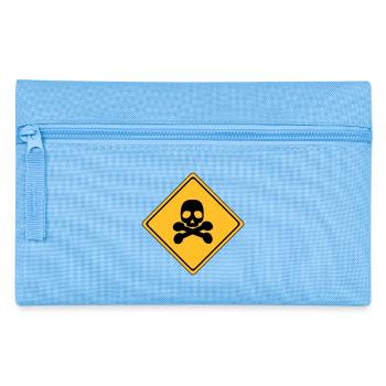 Danger Warning Sign # - Pencil Case - light blue - Front