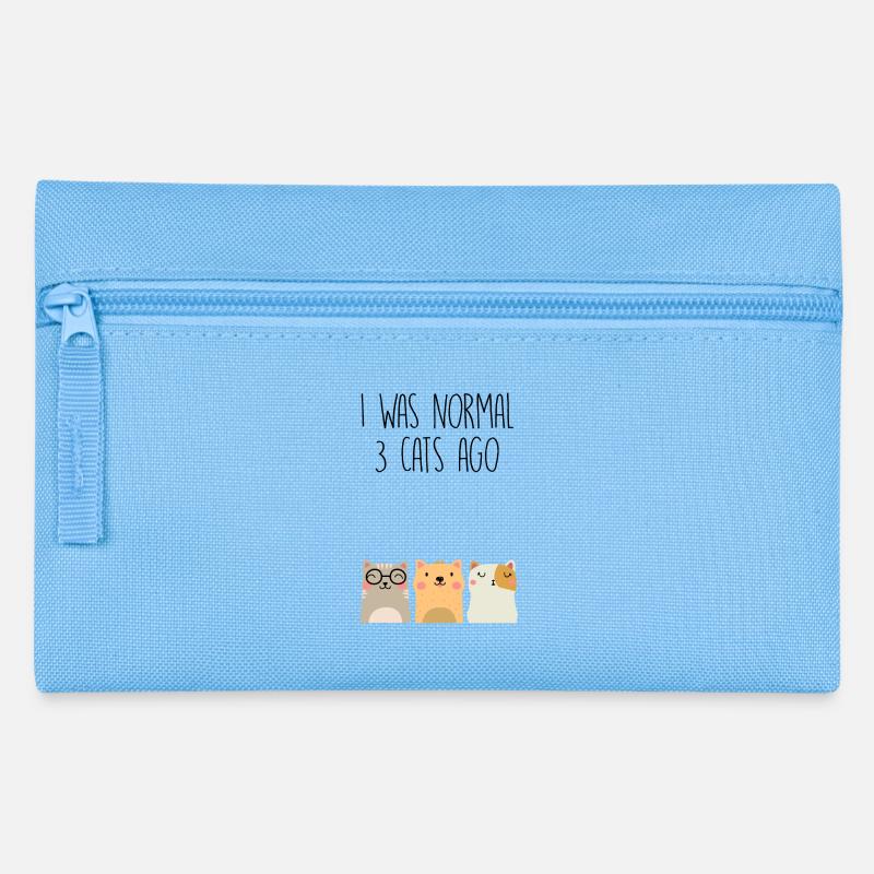 I was normal 3 cats ago - Federtasche - Hellblau