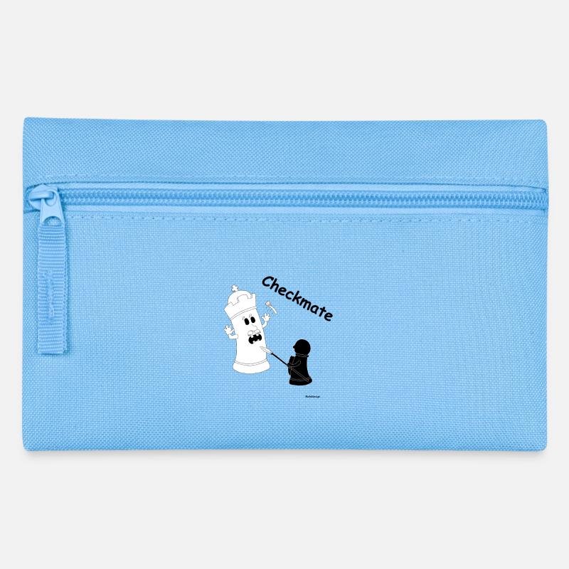 Checkmate / checkmate - Pencil Case - light blue