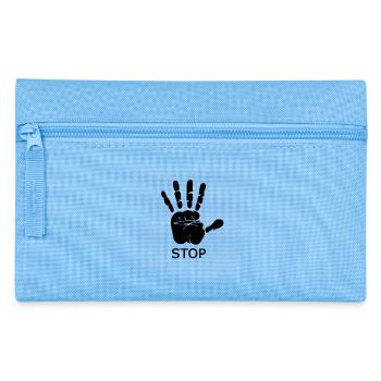 stop - Pencil Case - light blue - Front