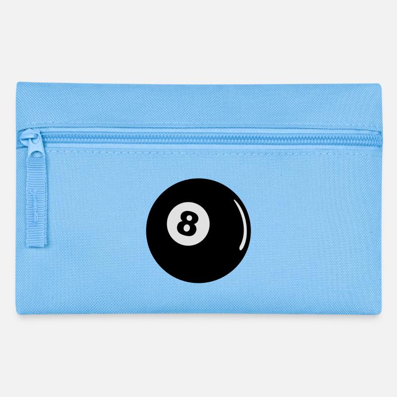 billard black 8 - Pencil Case - light blue