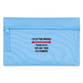 Party Bachelor Party Funny saying wedding - Pencil Case - light blue - Front