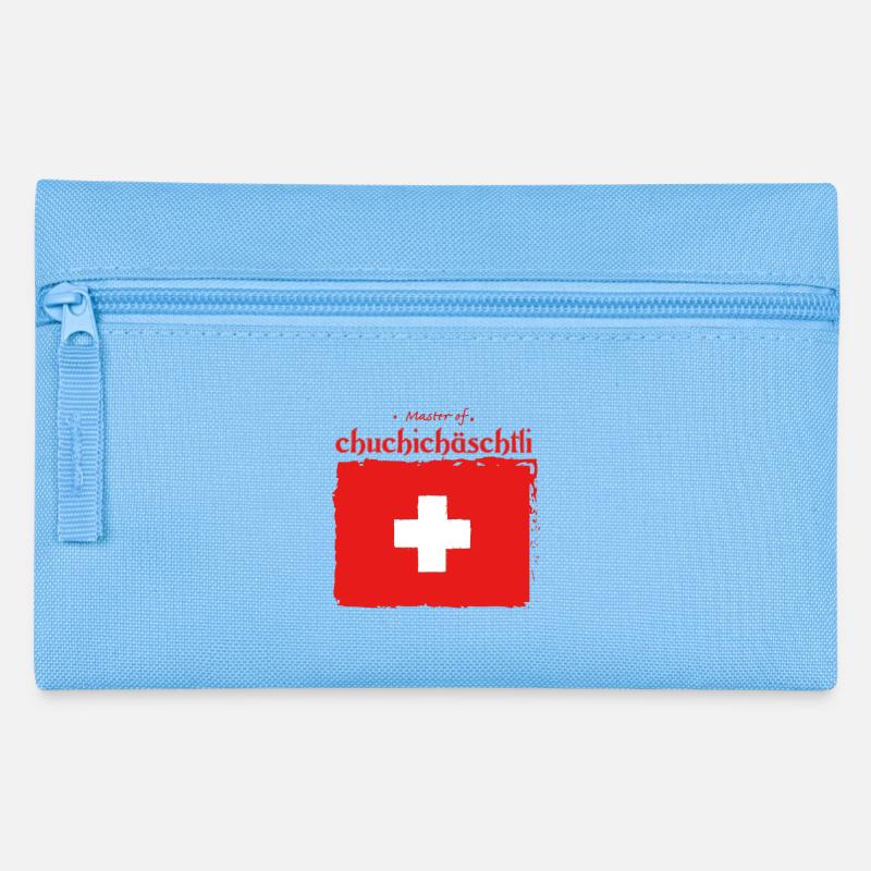 Typisch Schweiz - Federtasche - Hellblau