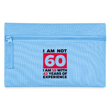 60 years old Sixtieth birthday Saying Funny - Pencil Case - light blue - Front