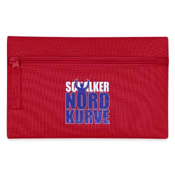 Schalker Nordkurve Schriftzug Geschenkidee - Federtasche - Rot - Vorne
