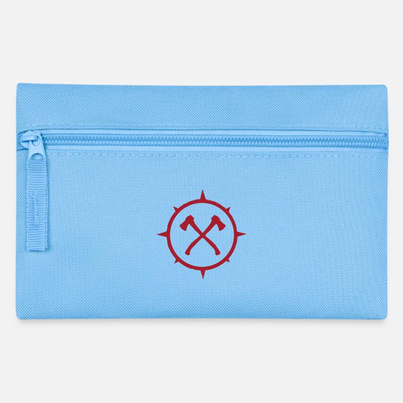 Outdoor - Axt-Logo - Federtasche - Hellblau