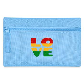 J’aime la Jamaïque Reggae Reggae Musique Rasta - Trousse - bleu clair - Devant