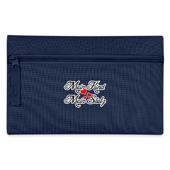 KInd Baby Eltern Familie Stolz Spruch - Federtasche - Hellblau - Vorne