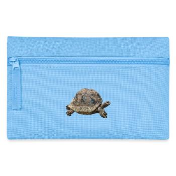Riesen landschildkröte, tolle reptilien - Federtasche - Hellblau - Vorne