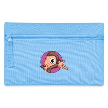 Freches Äffchen - Federtasche - Hellblau - Vorne