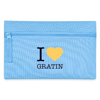 J’ADORE LES POMMES DE TERRE GRATINÉES - Trousse - bleu clair - Devant