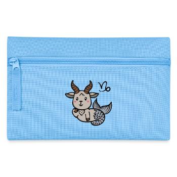 Astronomie Sternbild Horoskop Steinbock Tierkreis - Federtasche - Hellblau - Vorne