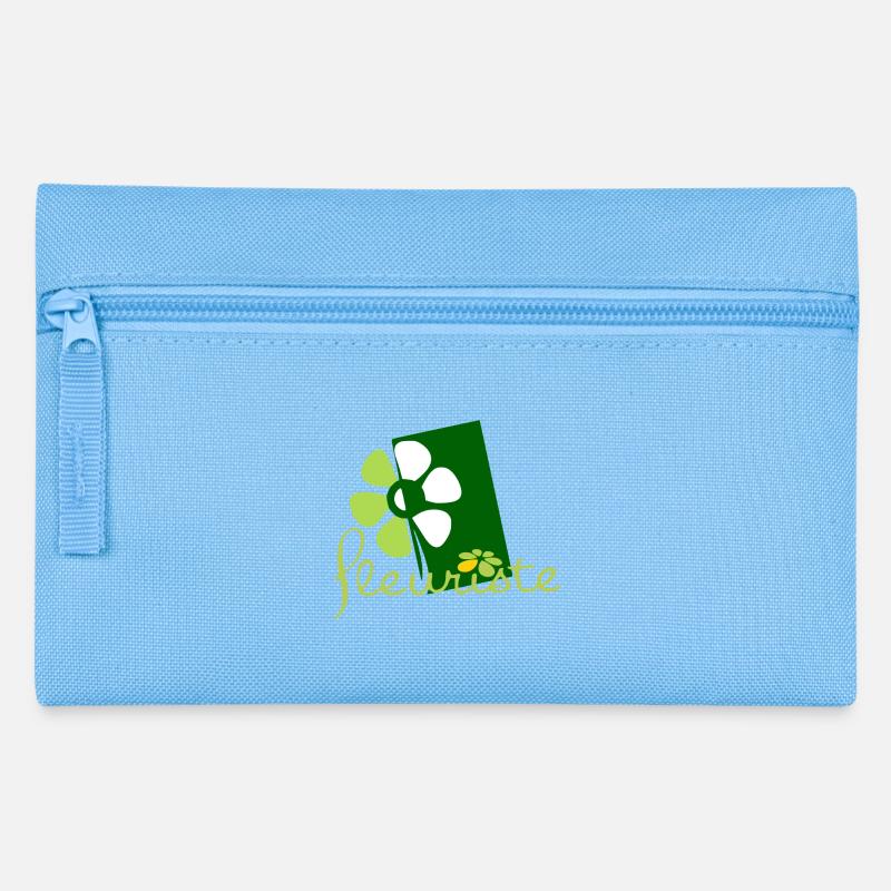 Blumenhändler - Federtasche - Hellblau