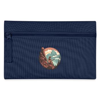 Serene Mountain Guitar Scene - Pencil Case - light blue - Front