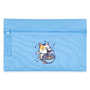 Cat Ramen Anime Japanese Cartoon Manga - Pencil Case - light blue - Front