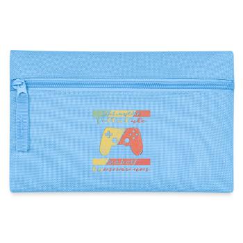Level Completed Volksschule Gamer - Federtasche - Hellblau - Vorne
