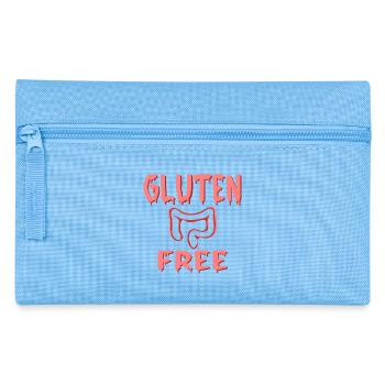 Glutenfreie Diät - Darm - Federtasche - Hellblau - Vorne