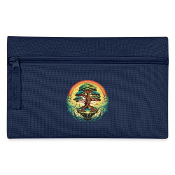 Lebensbaum Fluss Regenbogen Nature Shirt - Federtasche - Hellblau - Vorne
