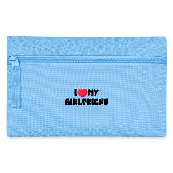 I Love My Girlfriend - Pencil Case - light blue - Front