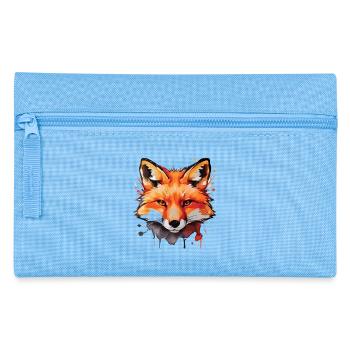 Niedlicher Fuchs - Federtasche - Hellblau - Vorne