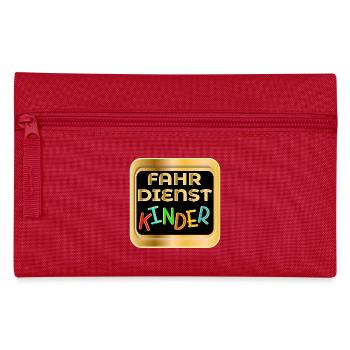 FAHRDIENST KINDER - AUTOFAHREN - Federtasche - Rot - Vorne