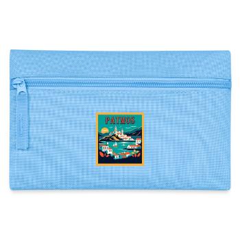 Patmos Greece Vacation Vacation Travel - Pencil Case - light blue - Front