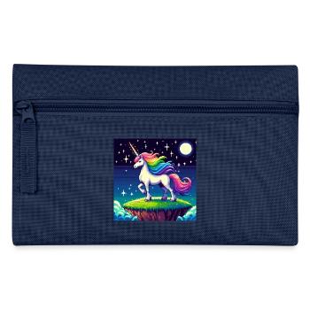 Einhorn Nacht - Federtasche - Hellblau - Vorne