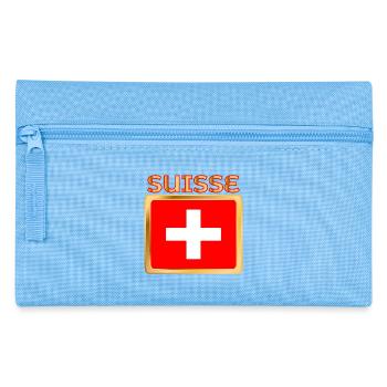 SCHWEIZER FLAGGE - Federtasche - Hellblau - Vorne