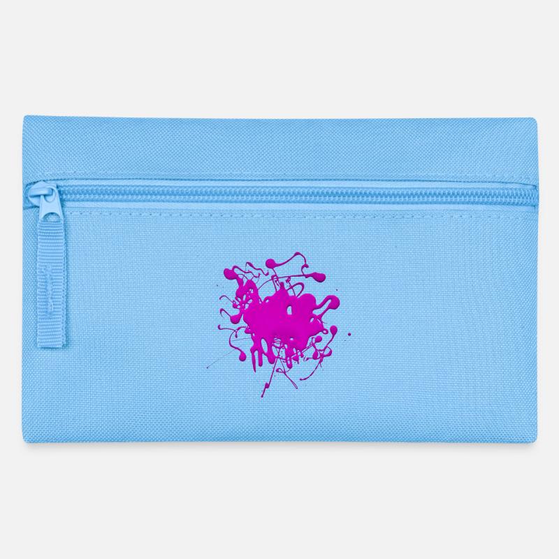 Pink.Splash - Pencil Case - light blue