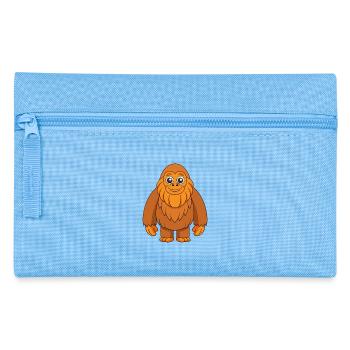 Big Foot Niedliche Maskottchen Zeichentrickfigur Kawaii - Federtasche - Hellblau - Vorne
