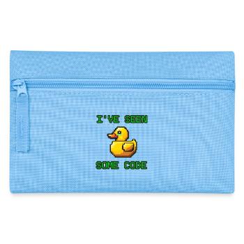 Pixel Duck I’ve Seen Some Code - Pencil Case - light blue - Front