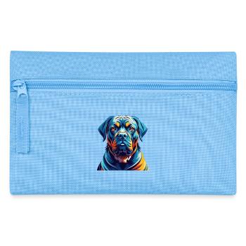 Mallorca Mastiff Dog Breed Colorful Cartoon Kawaii - Pencil Case - light blue - Front